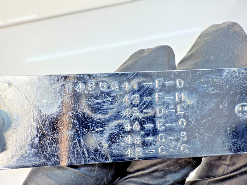 OEM 1966 Fleetwood Brougham Dash Emblem Badge 1485641 Cadillac B32-236