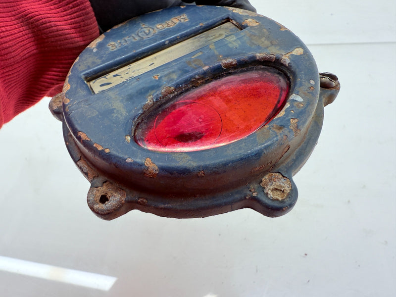 OEM 1950's Kaiser Willy M38 MC Jeep Rear Stop Light Turn Signal Lens Cover C40-6
