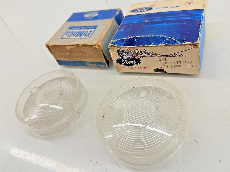 NOS 1962 1963 Mercury Comet PAIR S-22 Backup Taillight Lens C2GY-15514-A C57-59