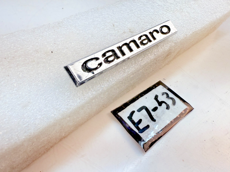 OEM 1967 Chevrolet Camaro Header Panel Trunk Emblem GM 3909137 E7-53