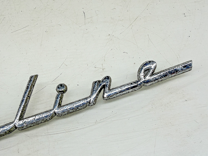 Vintage 1952 1953 1954 1955 1956 FORD MAINLINE SCRIPT EMBLEM BM-16098-D E10-23
