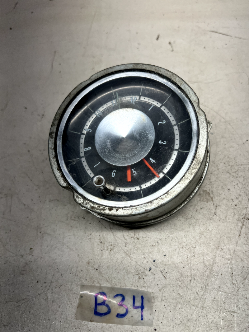 OEM 65 1965 Chevrolet Impala Vintage Gauge Dash Clock - Westclox B34-2