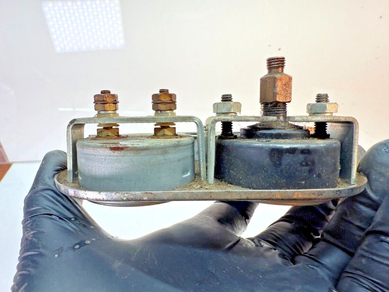 Stewart Warner 1930's - 1960's Dash Ampere & Oil Gauge Panel Rat Hot Rod C24-44