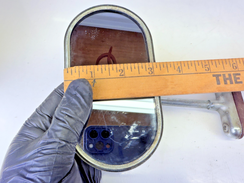 Vintage Accessory Yankee 6" Chrome Clamp on Truck Side View Mirror C27-22