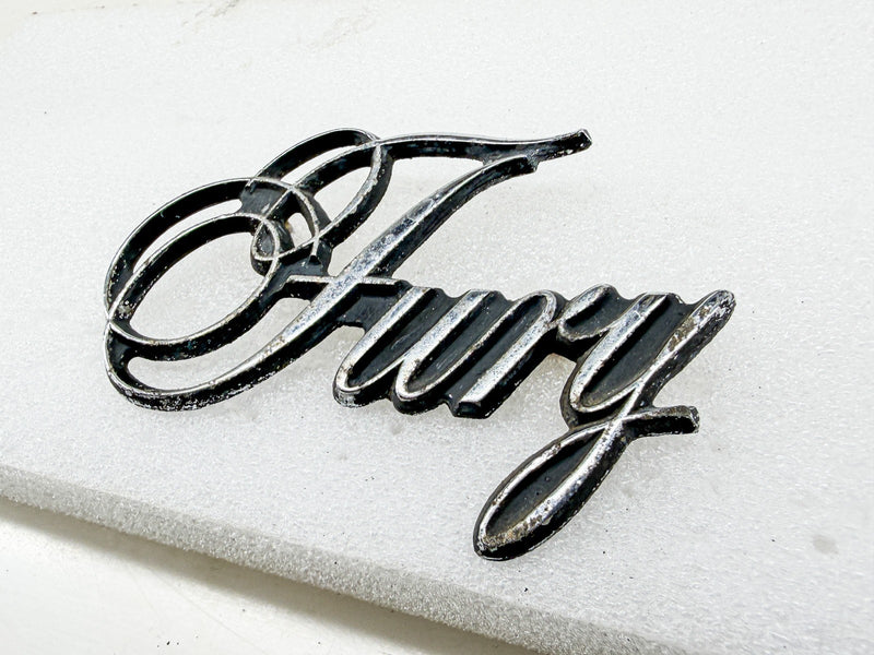 OEM 1975 - 1978 PLYMOUTH FURY FENDER EMBLEM MOPAR 3811524 E10-97