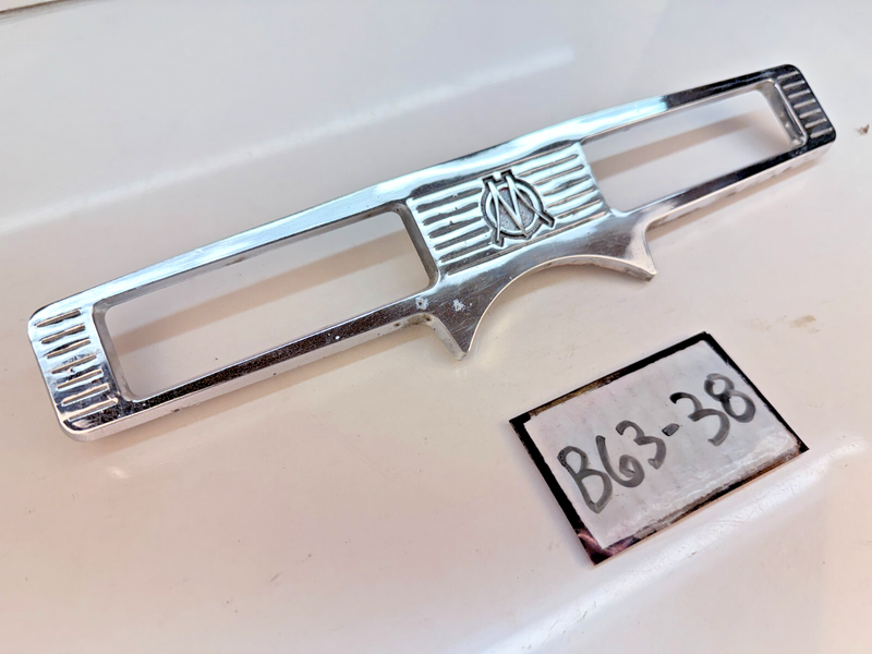 OEM 1950 - 1956 Willys Wagon Truck Jeep Jeepster Chrome Dash Gauge Plate B63-38