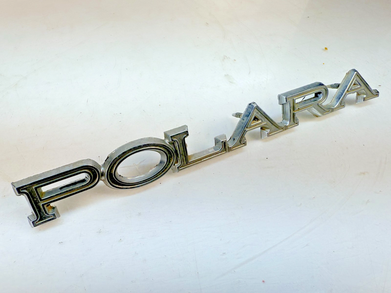 Vintage OEM Dodge 1966 POLARA Chrome Emblem Name Plate Badge 94200-2 E8-15