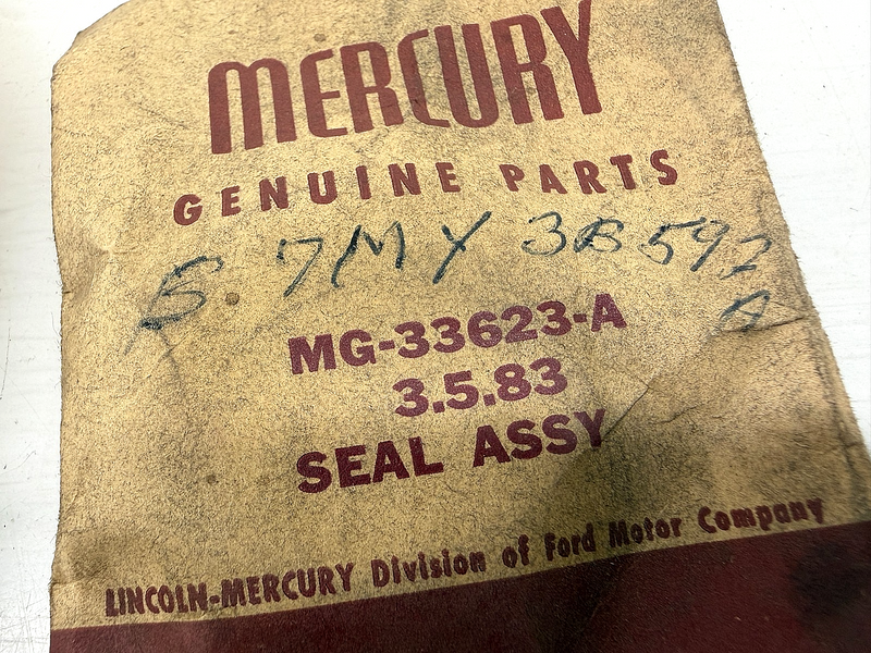 (1)NOS 1957 - 1965 Mercury Power Steering Pump Rotor Shaft Oil Seal B7MY-3B592-A