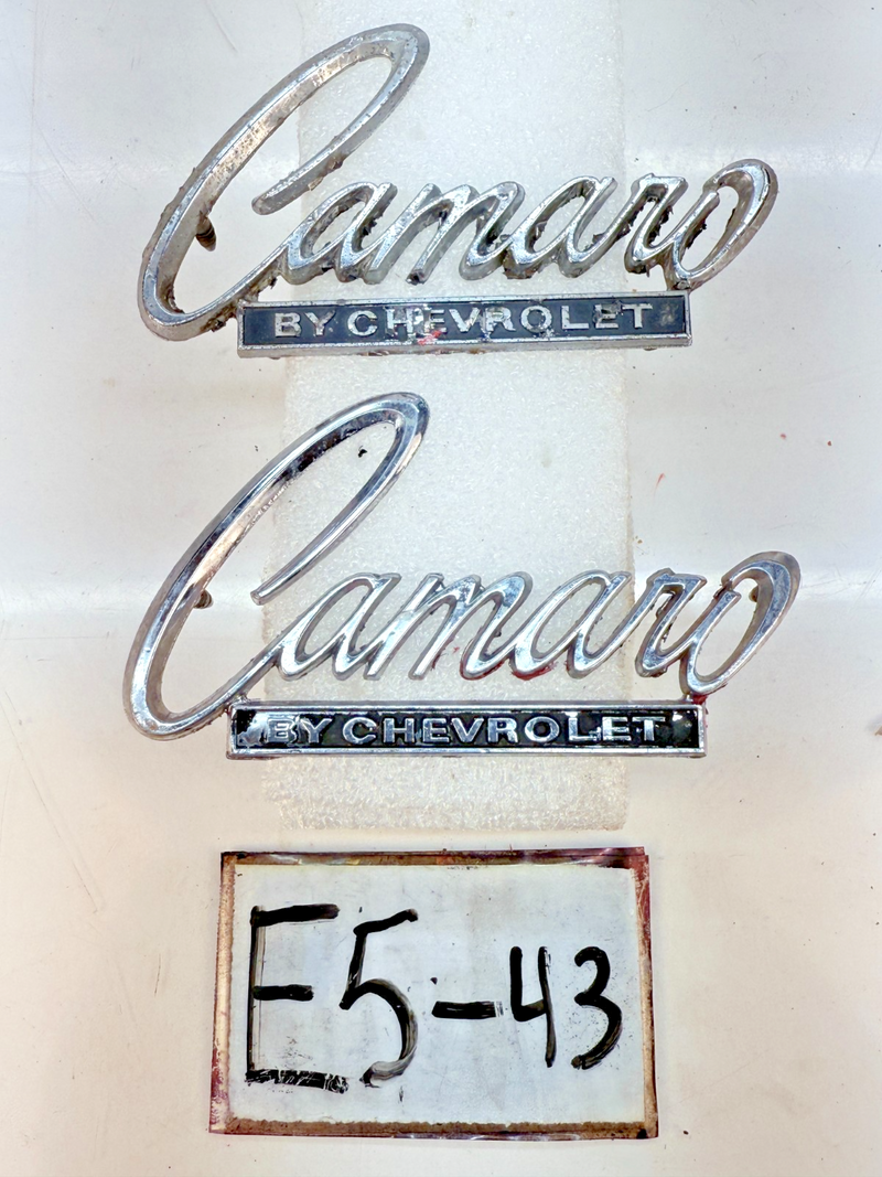 OEM 1968 - 1969 Camaro By Chevrolet Trunk Emblem 7752901 E5-43