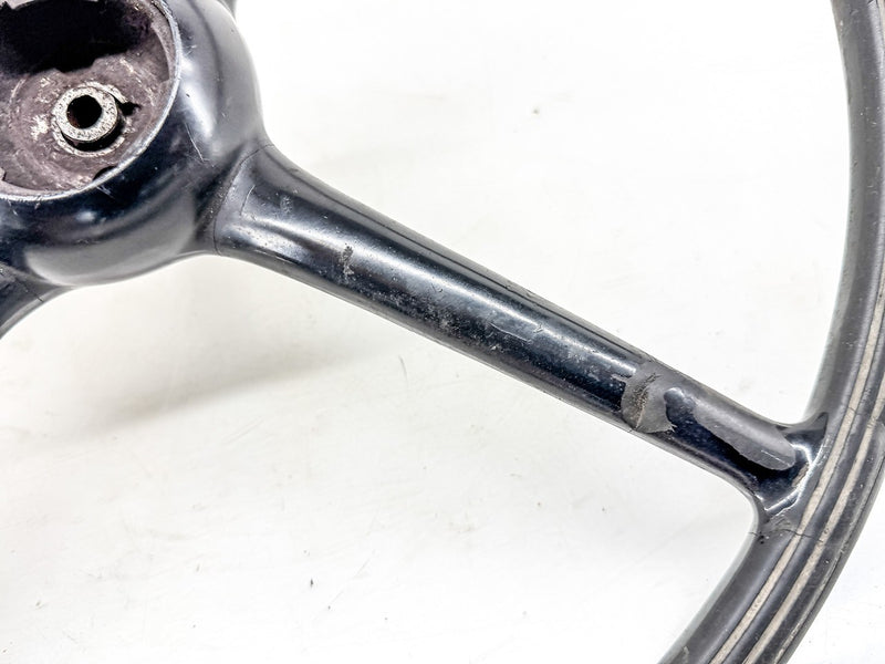 Vintage 1930 - 1931 FORD MODEL A 4 SPOKE STEERING WHEEL BLACK HOT ROD U3B-75