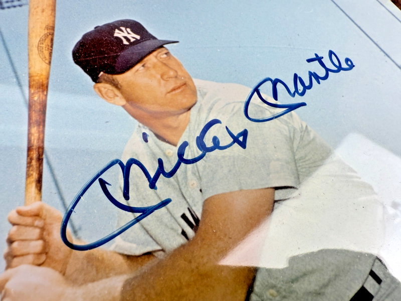 Vintage Mickey Mantle Signed Autographed 8x10 Photo Auto Rare Yankees #7