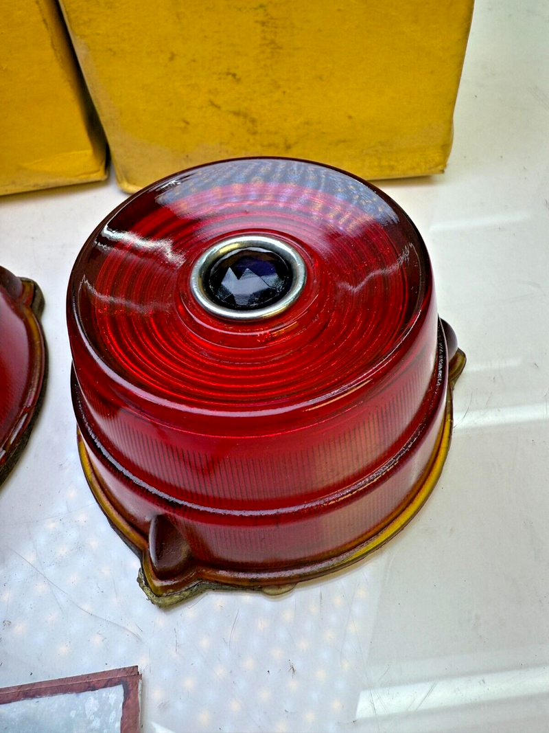 NOS OEM 1952 Ford Passenger Car Blue Dot Tail Light Lens 52 B13-27