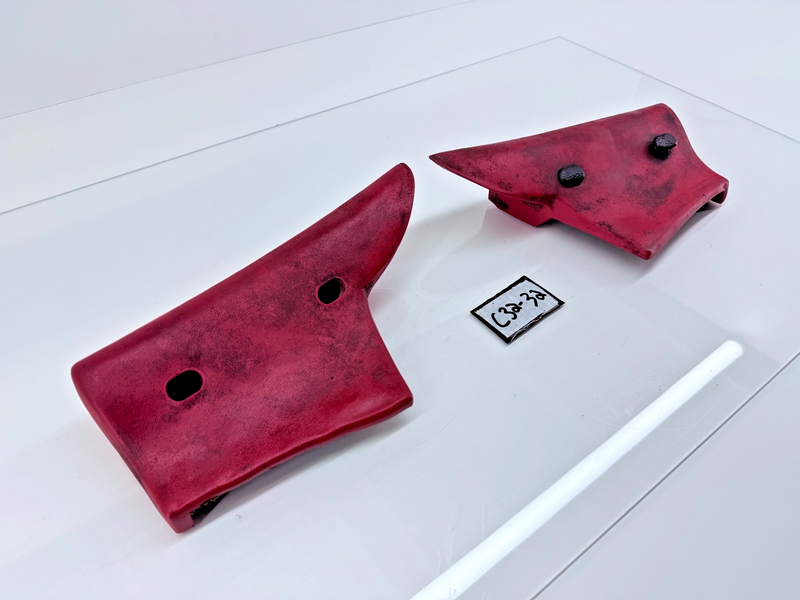 OEM 1964 1965 Thunderbird Landau Convert RED INTERIOR REAR ARM REST PADS C32-32