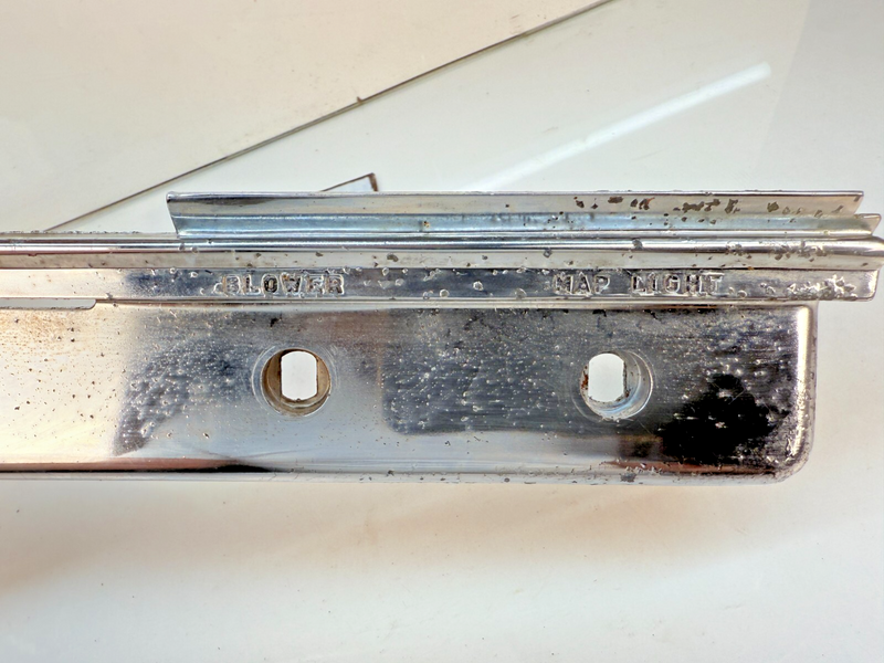 Vintage Ignition Lights Blower Map Light Chrome Dash Panel Part # 714273 B64-7