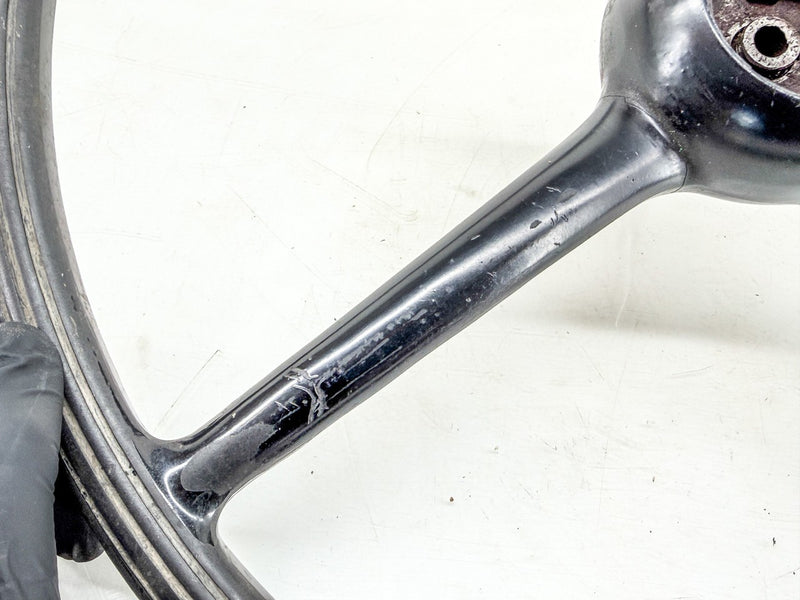 Vintage 1930 - 1931 FORD MODEL A 4 SPOKE STEERING WHEEL BLACK HOT ROD U3B-75