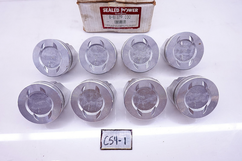 NOS Sealed Power 8157P .030 Piston Set of 8 1964 - 1968 Ford V8 5.0L 5.0 C54-1