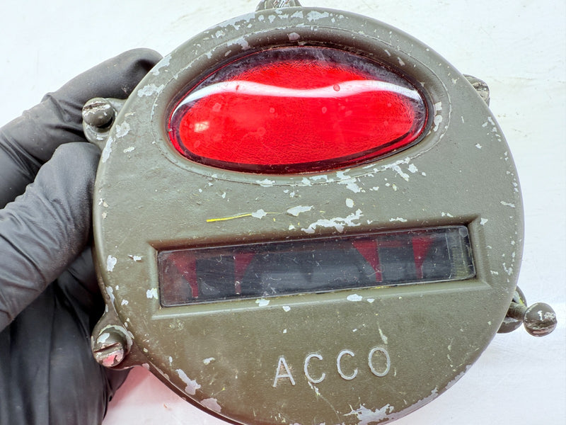 OEM 1950s Kaiser Willy M38 MC Jeep Rear Stop Light Turn Signal Lens Cover C40-11