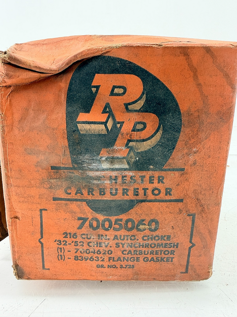 NOS 1932 - 1952 Chevy 216 Inline 6 Rochester BC 1-Barrel Carburetor GM 7005060