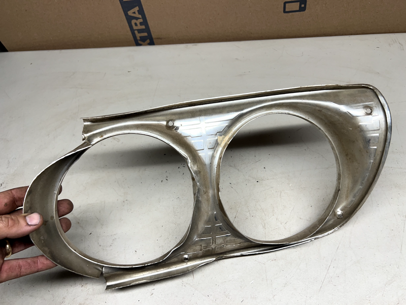 1963-1964 Ford Galaxie OEM Vintage Left D/S Headlight Bezel 63 64 U1A-B12-1
