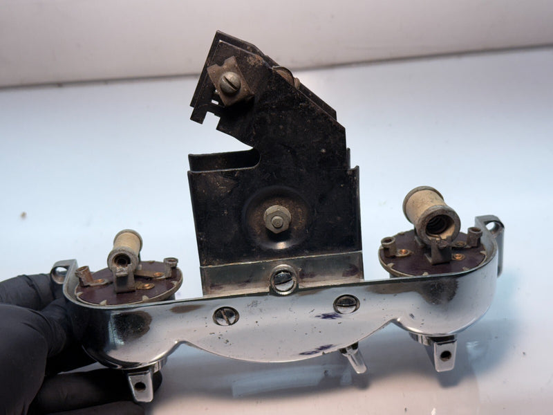 OEM  1949 - 1951 Dodge Chrysler Chrome Heater AC Control Bezel 1253406 B46-9