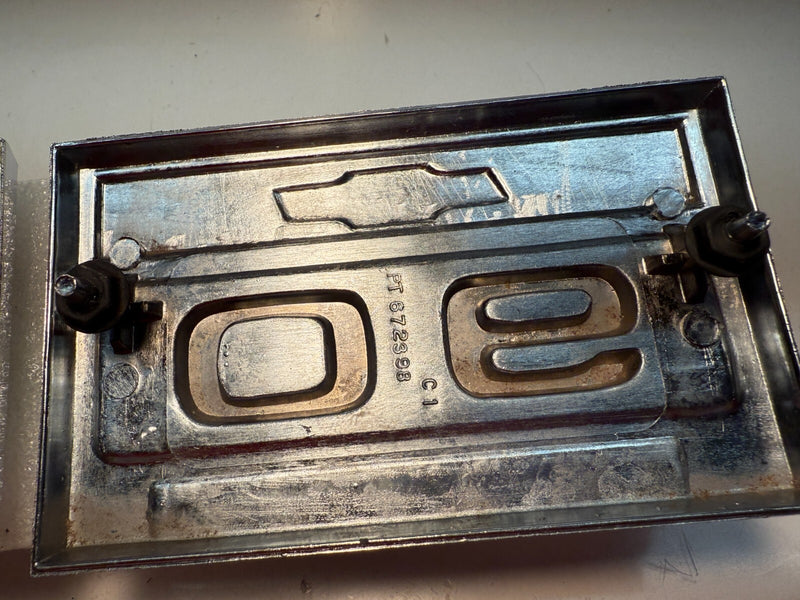Original OEM Chevy Truck C90 C 90 Fender Emblem Badge SET GM 672398 B32-38
