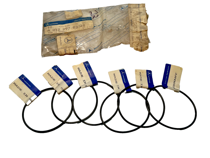 (6) NOS OEM Mercedes Injection Pump O-Ring 0129978348 AK0434 C3-22