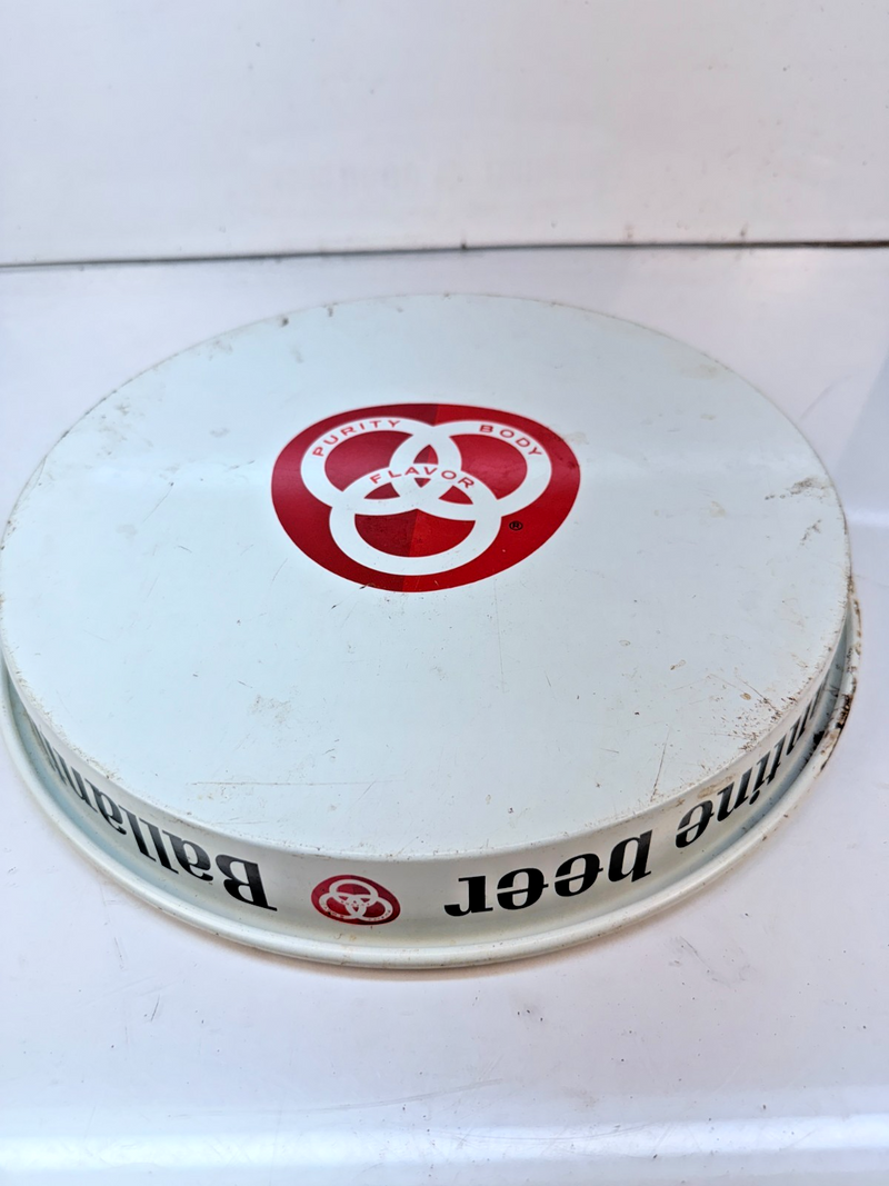 Vintage ORIGINAL Ballantine Beer Metal 13" Serving Tray L-923-B Tray-1