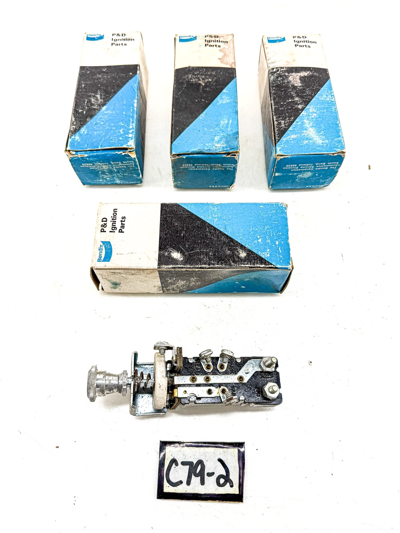 (1) NOS 1940S 1950S 1960s GM FORD BENDIX P&D SL-32 HEADLIGHT SWITCH C79-2
