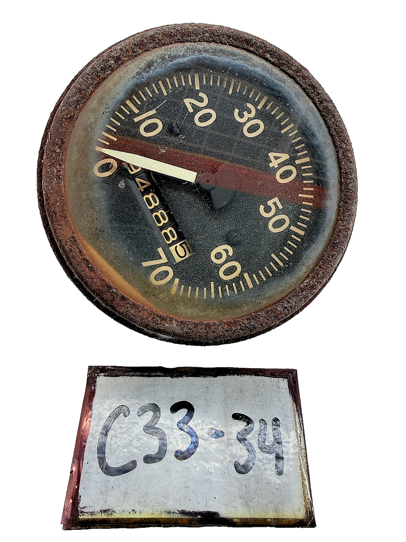 OEM 1946 - 64 Willys Jeep CJ2A CJ3A CJ3B GPW MB Speedo Speedometer 70MPH C33-34