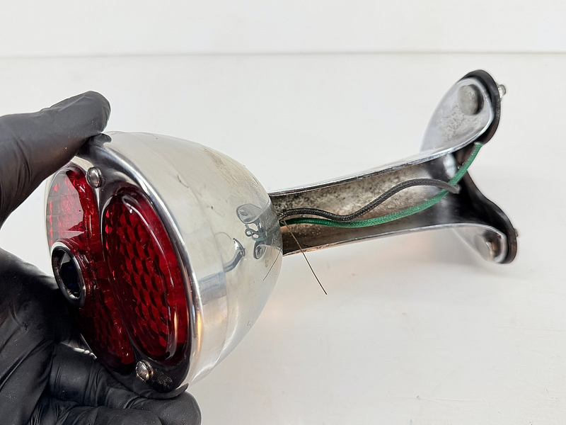 Vintage Duo Lamp Ford Rear Tail Lights Blue Dot Model A 30's Pick Up Rat Rod C69