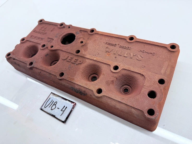 OEM Jeep Willys CJ2A CJ3A L-134 Cylinder Head MB? GPW? L134 800316 W4 WWII U1B-4