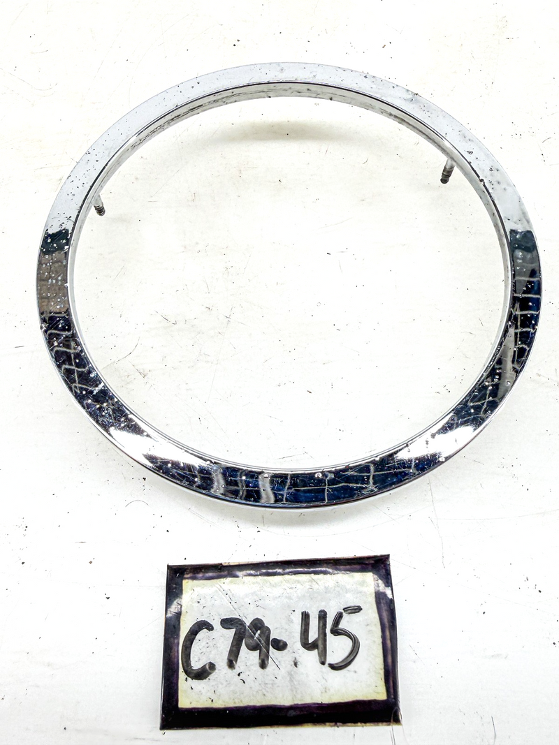 OEM 1958 - 1961 C1 Chevy Corvette Chrome Front Rear Emblem Bezel 3740239 C79-45