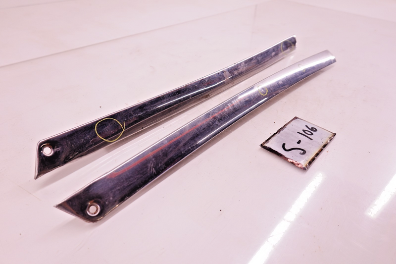 OEM 1960 - 1965 FORD FALCON PAIR A PILLAR WINDSHIELD MOULDING TRIM S-106
