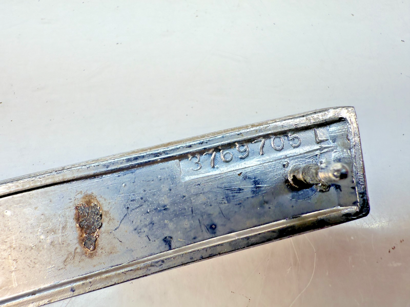 OEM 1960 Chevrolet Impala #5 Left Front Fender Chrome Molding Trim Louver E6-85