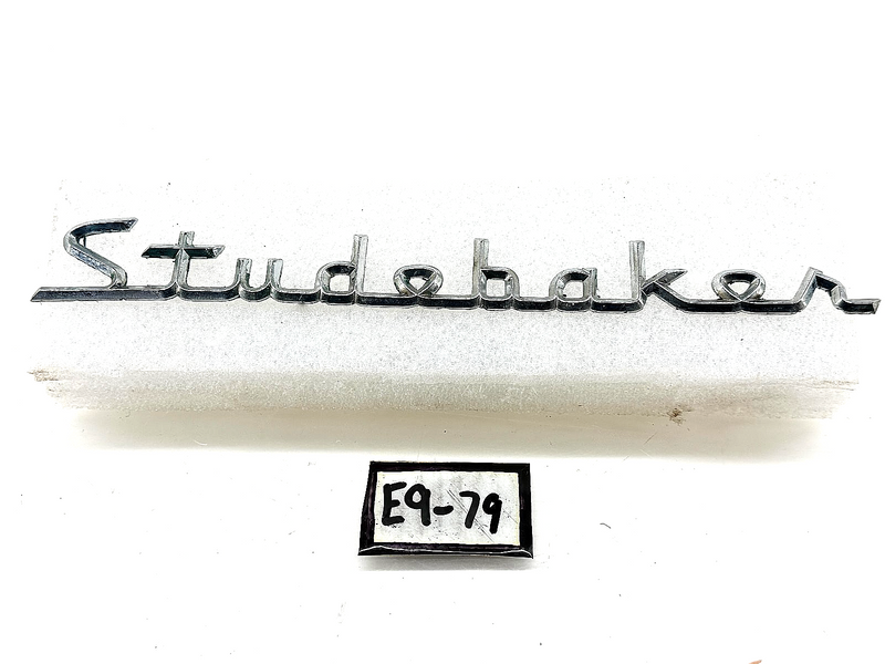 OEM 1956 - 1963 Studebaker Dry Desert Emblem Script Trunk Lid 1314300 E9-79