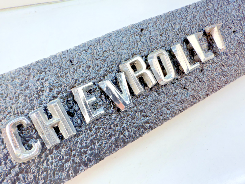 OEM 1960 1961 Chevy Impala Bel Air Chrome HOOD LETTERS "CHEVROLET" 60 61 E5-70