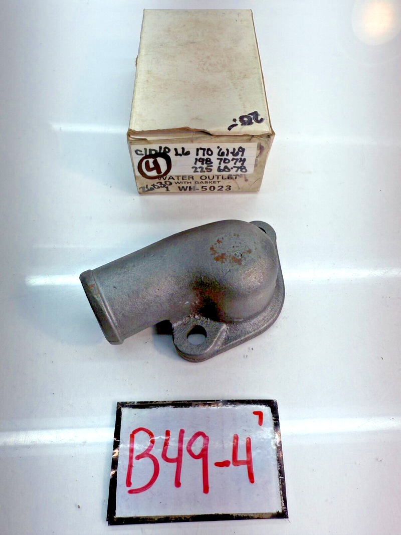 NOS DOLE 26030 WH5023 Engine Coolant Water Outlet 1975 -1987 Chrysler 225 B49-4