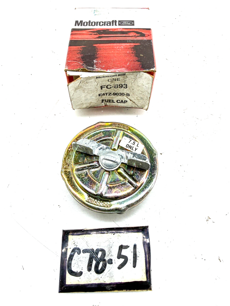 NOS 1980 - 1986 FORD F150 F250 TRUCK 7.5L FUEL CAP E4TZ-9030-B FC-893 C78-51