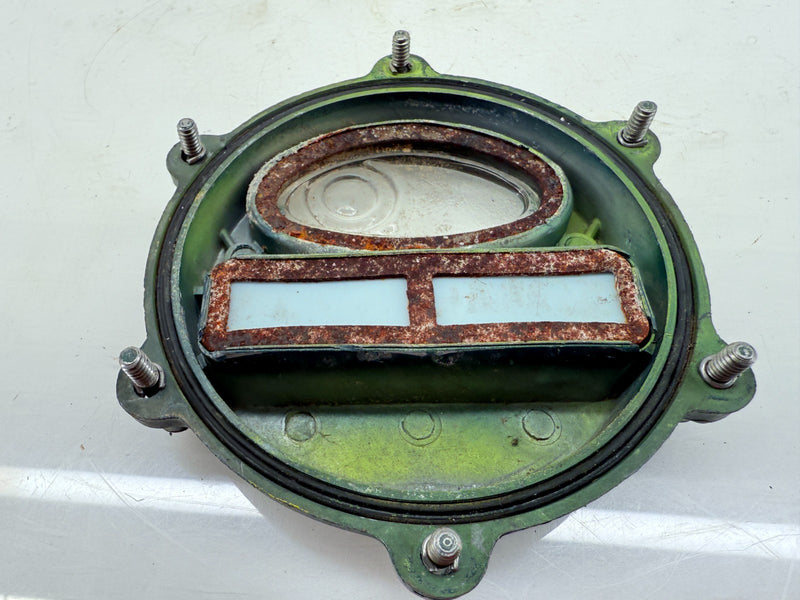 OEM 1950s Kaiser Willy M38 MC Jeep Rear Stop Light Turn Signal Lens Cover C40-13