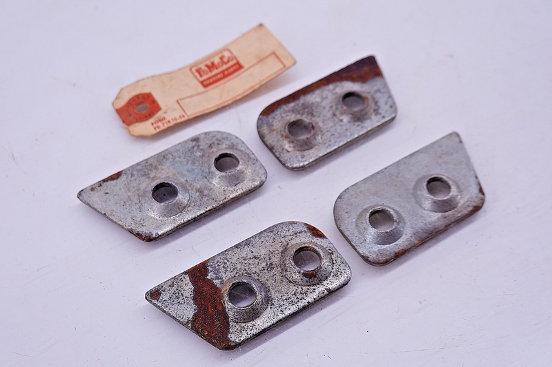 NOS 1957 1958 Ford / Mercury PAIR Door Lock Striker Auxiliary Plate B9A C54-17