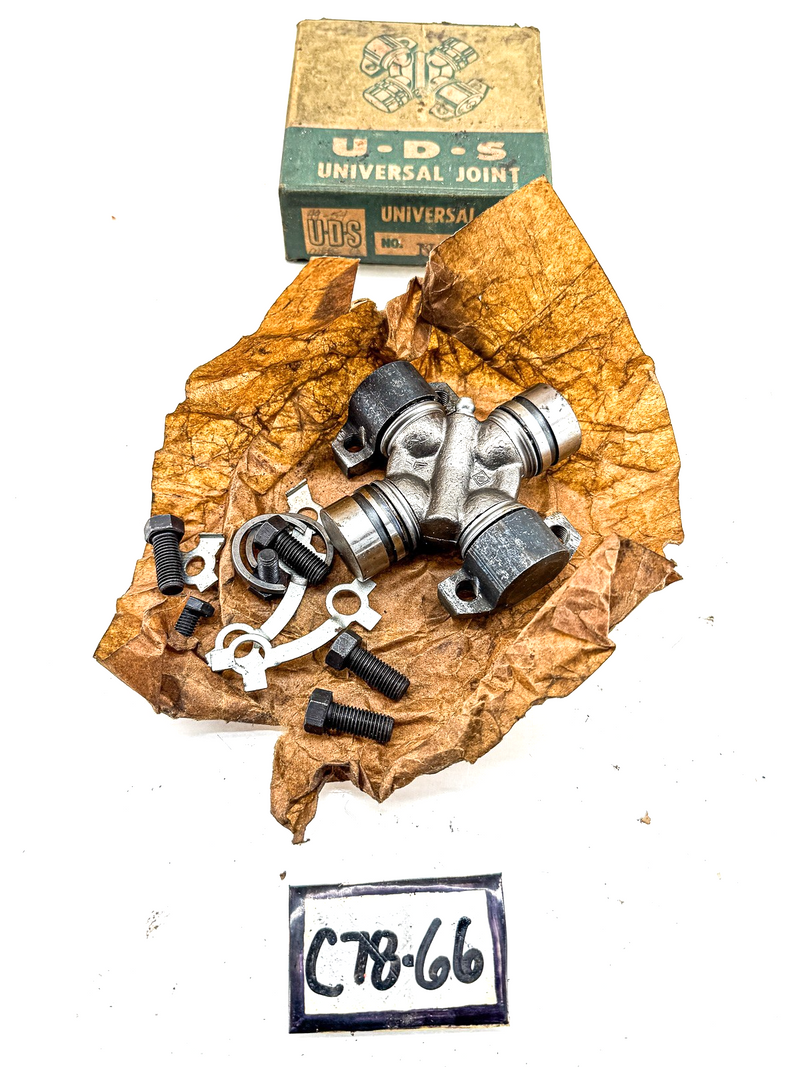 NOS 1950s 1960s UDS UNIVERSAL JOINT with BOLTS and LOCK PLATES C78-66