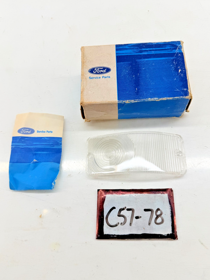 NOS 1960 - 1962 FORD COMET CORSAIR PARKING LAMP LENS 1959 EDSEL C2GY-13208-A C57