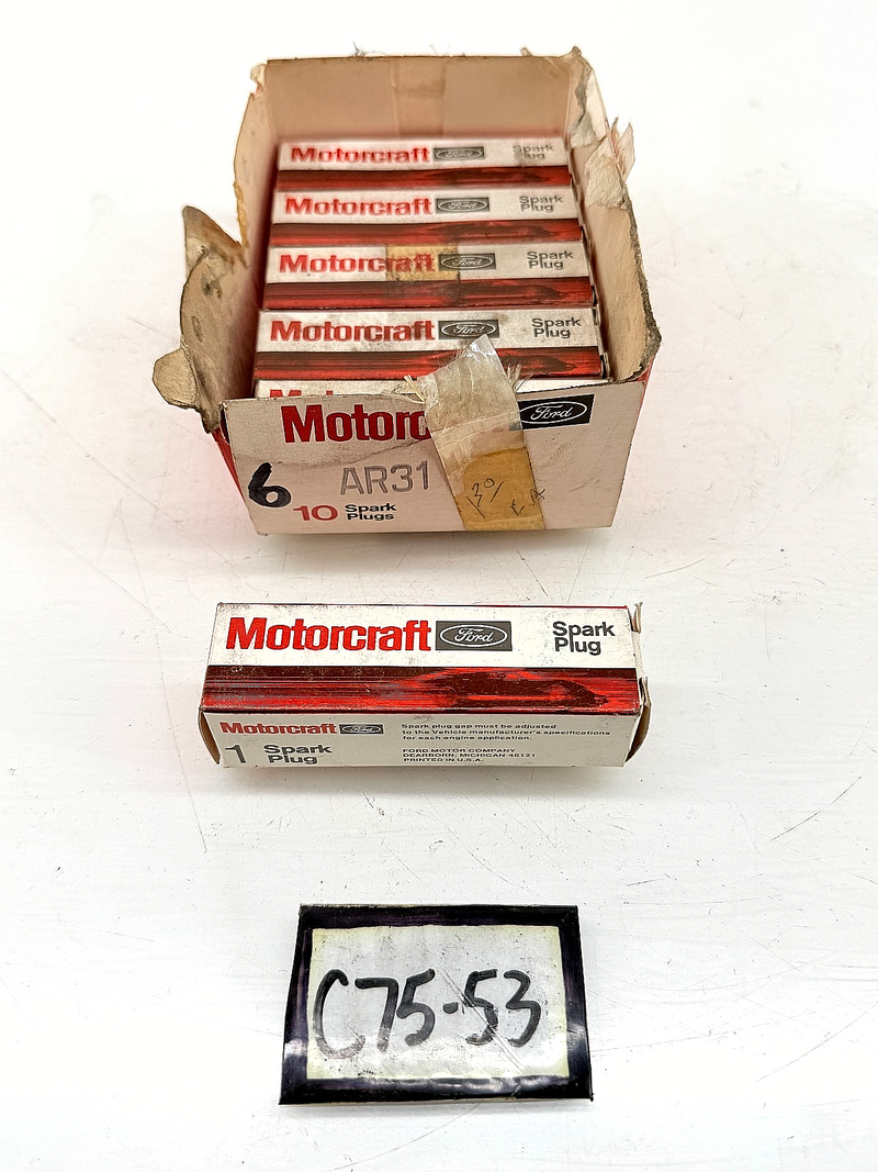 (6) NOS Motorcraft AR31 Racing Spark Plugs 6 Ford Boss 302 429 Era C75-53