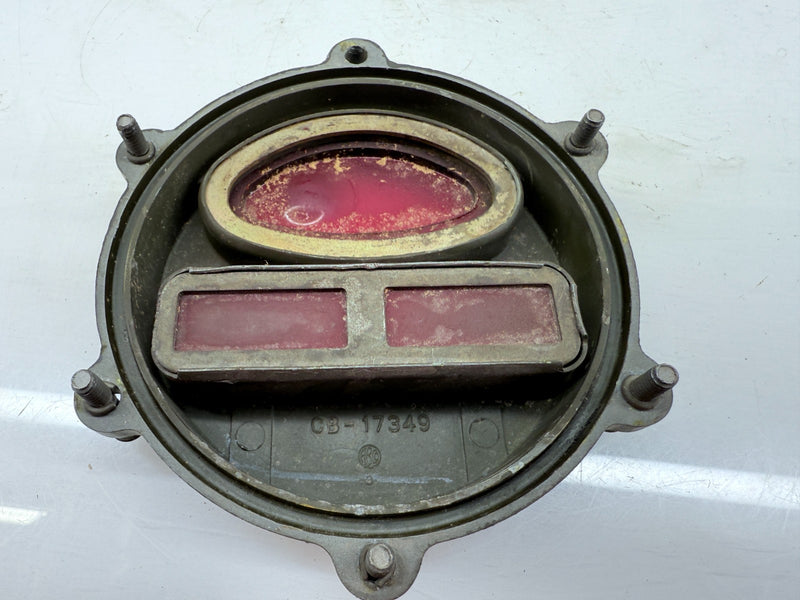 OEM 1950s Kaiser Willy M38 MC Jeep Rear Stop Light Turn Signal Lens Cover C40-12