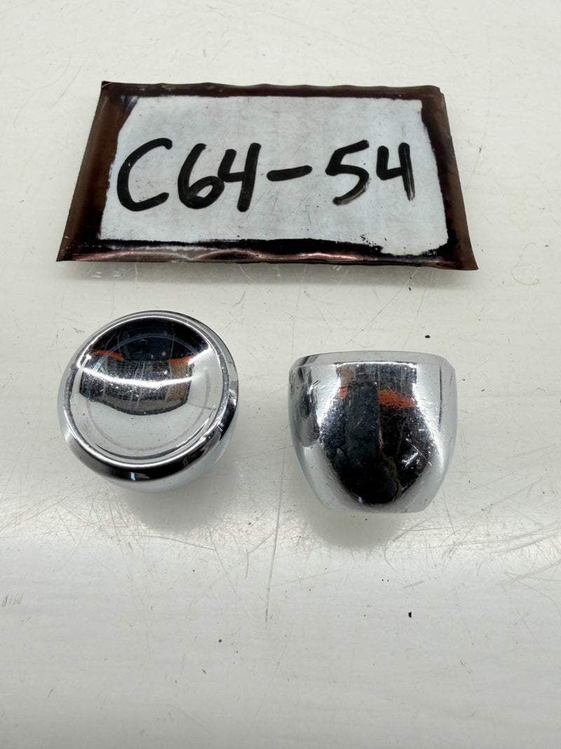 OEM 1960's Ford Galaxie PAIR Buttons Knob Fairlane Ranchero Falcon Comet C64-54