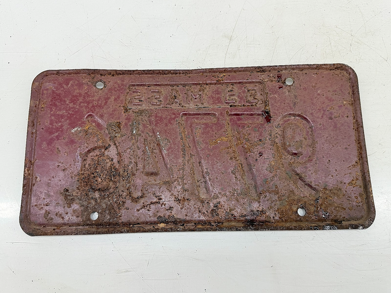 Vintage 1959 97746 Massachusetts License Plate Sign MA 97746 C76-71