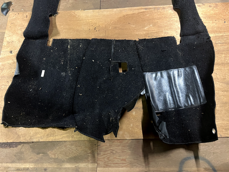 NOS 1955 1956 1957 Ford Thunderbird BLACK CARPET SET Floor Shift U1B-1