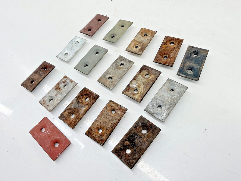 (2) Original Jeep Willys CJ2A CJ3A Windshield Lower Brackets J-Hook Mount C47-31