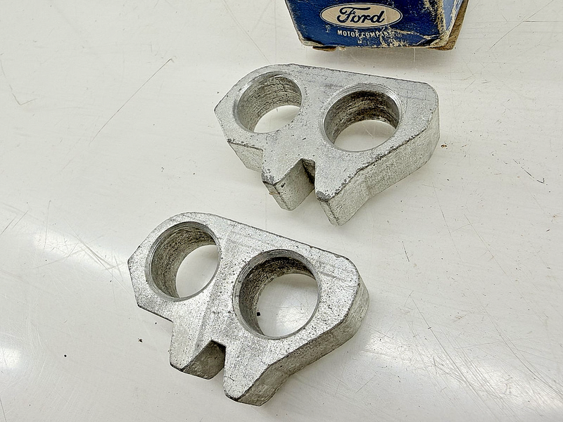 NOS 1962 FORD GALAXIE PAIR DOOR STRIKER INSERT C2AZ-6222040-A FOMOCO C77-34
