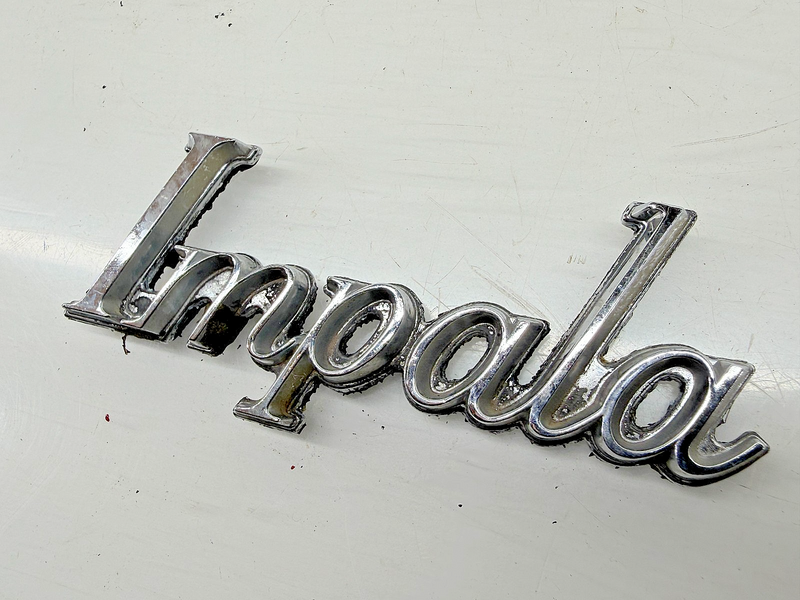 OEM 1977 - 1985 Chevrolet Impala Chrome Script Emblem E9-18